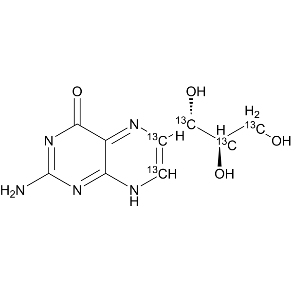 Neopterin-13C5 Chemical Structure