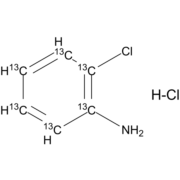 2-Chloroaniline hydrochloride-13C6 Chemical Structure