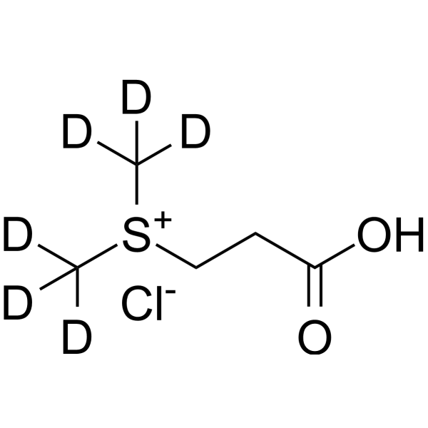 Dimethylpropiothetin hydrochloride-d6 Chemische Struktur