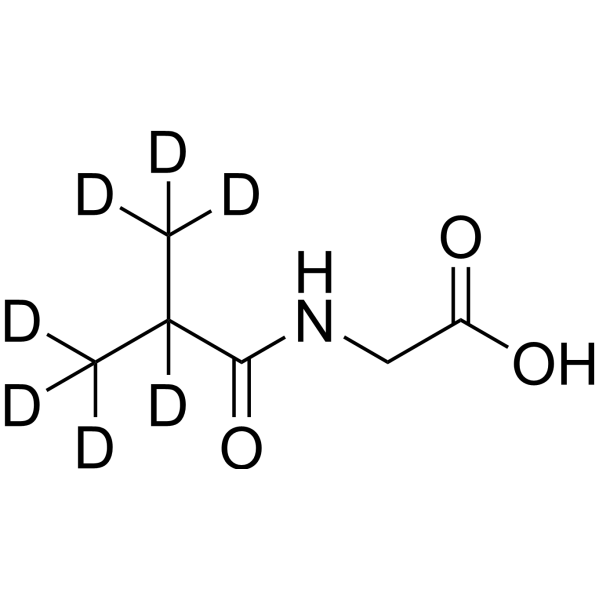 N-Isobutyryl-glycine-d7 Chemische Struktur