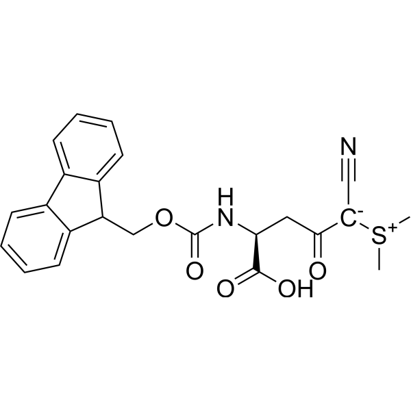 Fmoc-Asp(CSY)-OH Chemische Struktur