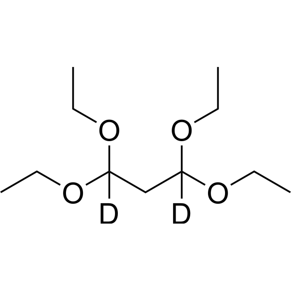 1,1,3,3-Tetraethoxypropane-d2 Chemical Structure