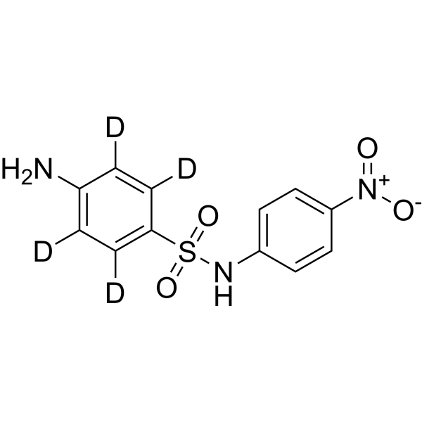 N1-(4-Nitrophenyl)sulfanilamide-d4 化学構造