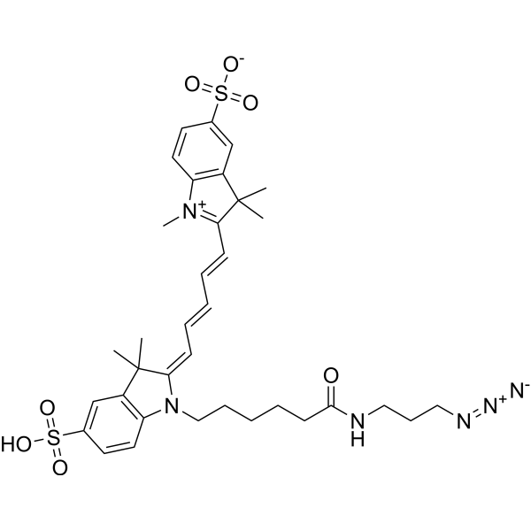 Sulfo-Cy5-N3 Chemische Struktur