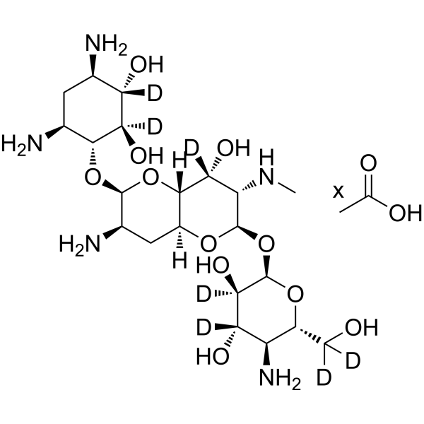 Apramycin-d7 acetate Chemical Structure