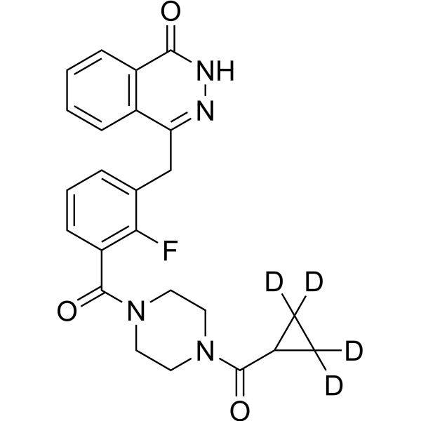 2-Fluorobenzyl olaparib-d4  Chemical Structure