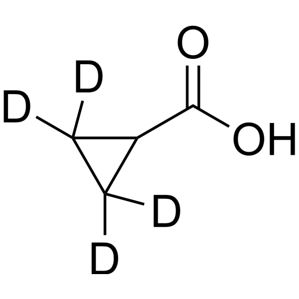 Cyclopropanecarboxylic acid-d4  Chemical Structure