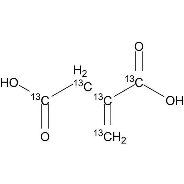Itaconic acid-13C5  Chemical Structure