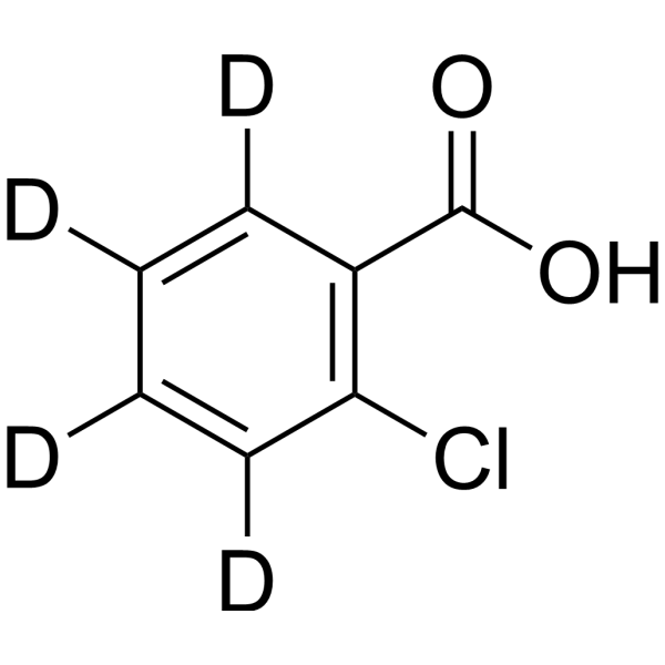 2-Chlorobenzoic acid-d4  Chemical Structure