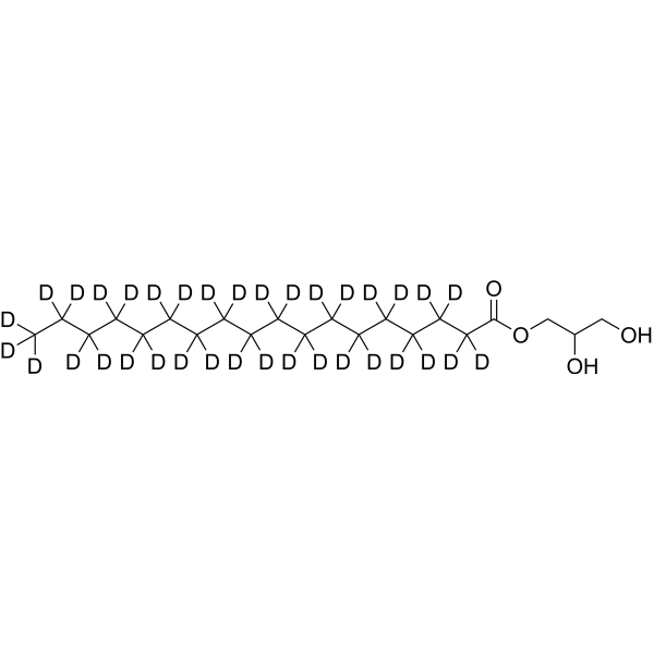 1-Stearoyl-rac-glycerol-d35  Chemical Structure