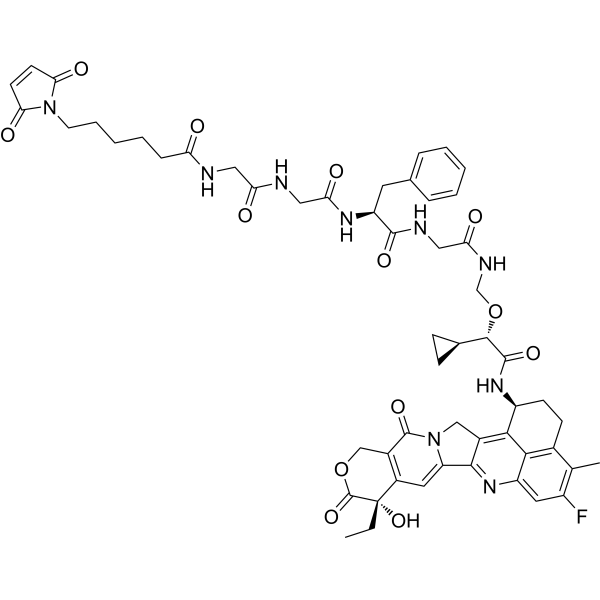 MC-Gly-Gly-Phe-Gly-(S)-Cyclopropane-Exatecan  Chemical Structure