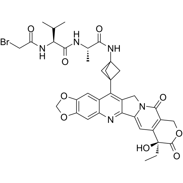 Br-Val-Ala-NH2-bicyclo[1.1.1]pentane-7-MAD-MDCPT  Chemical Structure