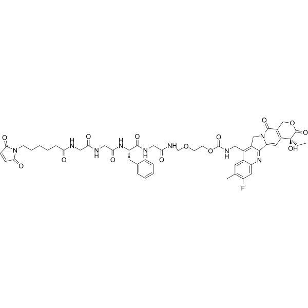 MC-GGFG-AM-(10Me-11F-Camptothecin)  Chemical Structure