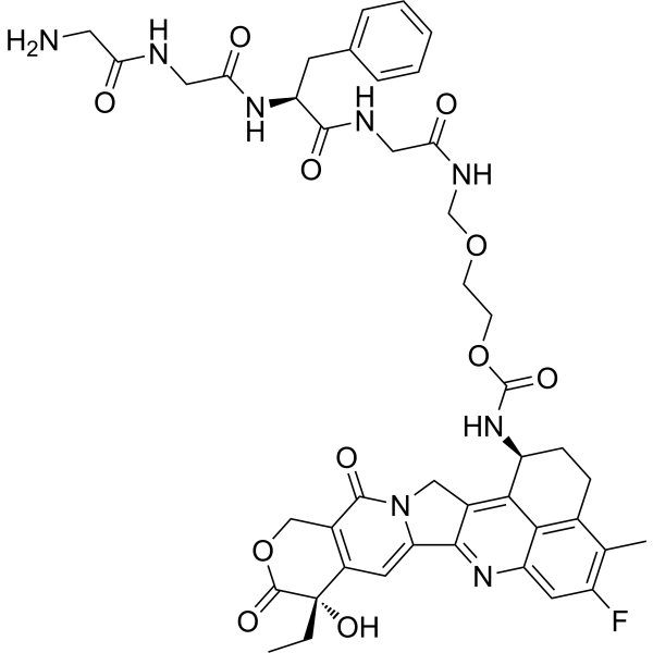 GGFG-amide-glycol-amide-Exatecan  Chemical Structure