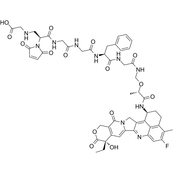 Gly-Mal-GGFG-Deruxtecan 2-hydroxypropanamide  Chemical Structure