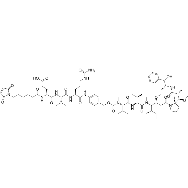 MC-EVCit-PAB-MMAE  Chemical Structure