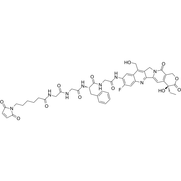 MC-GGFG-(7ethanol-10NH2-11F-Camptothecin)  Chemical Structure