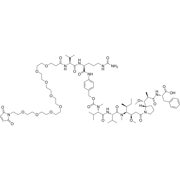 Mal-PEG8-Val-Cit-PAB-MMAF  Chemical Structure