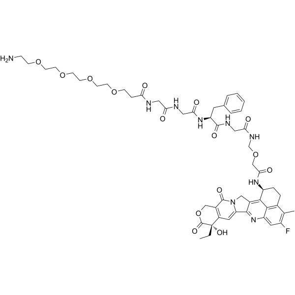 Amino-PEG4-GGFG-Dxd  Chemical Structure