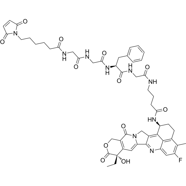 MC-Gly-Gly-Phe-Gly-GABA-Exatecan  Chemical Structure