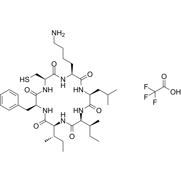 Cyclo(CKLIIF) TFA  Chemical Structure