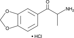 3,4-Methylenedioxycathinone (hydrochloride) 化学構造