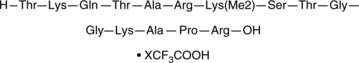 Histone H3K9Me2 (3-17) (human, mouse, rat, porcine, bovine) (trifluoroacetate salt) Chemische Struktur