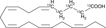 Eicosapentaenoic Acid 1,2,3,4,5-13C Chemical Structure