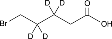 5-Bromopentanoic Acid-d4 التركيب الكيميائي