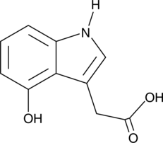 4-Hydroxyindole-3-acetic Acid Chemical Structure