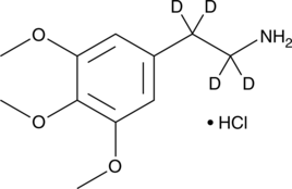 Mescaline-d4 (hydrochloride) (CRM) Chemical Structure