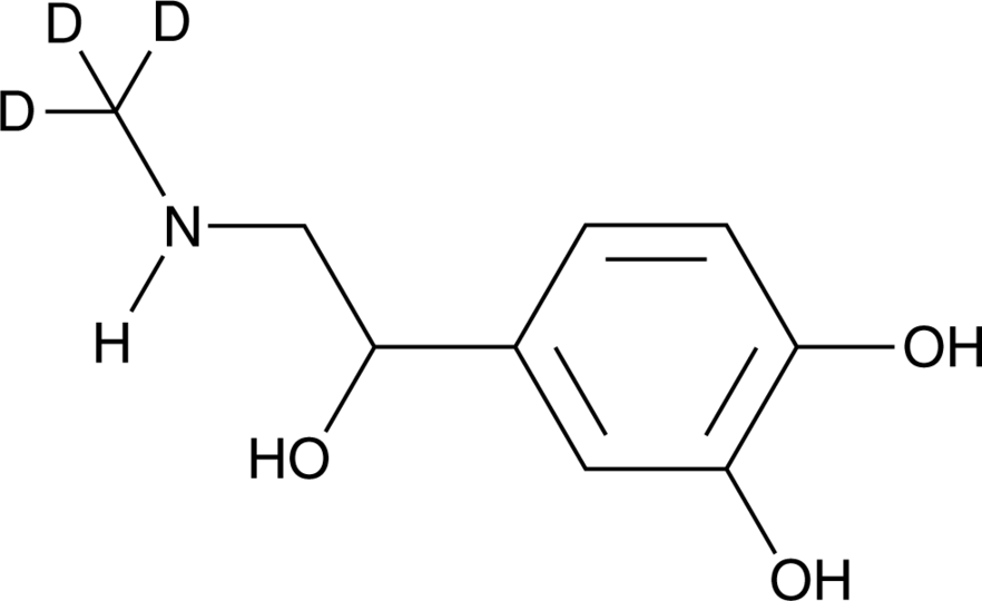 (±)-Epinephrine-d3 Chemische Struktur