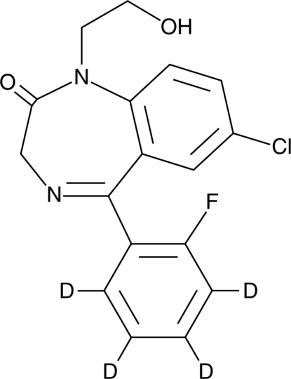 2-Hydroxyethylflurazepam-d4 (CRM)  Chemical Structure