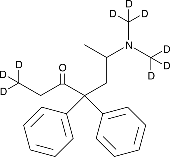 (±)-Methadone-d9 (CRM) Chemische Struktur