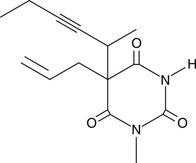 Methohexital (exempt preparation) 化学構造