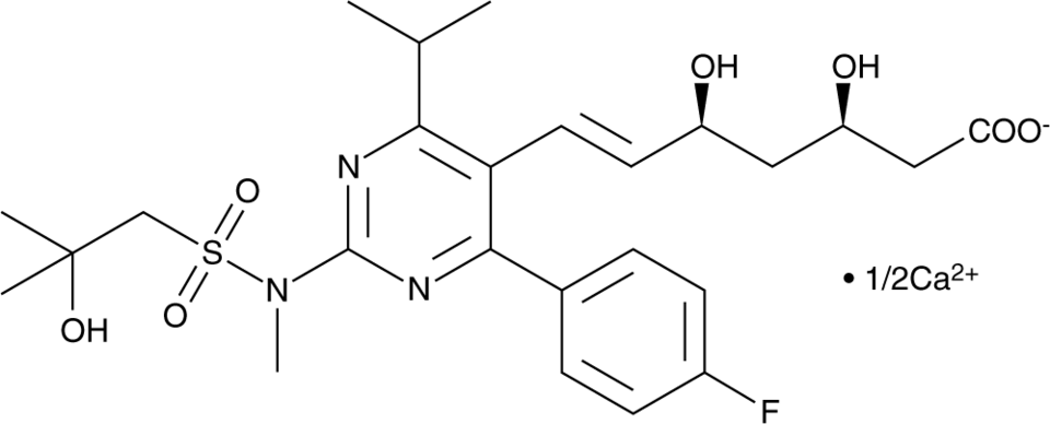 Rosuvastatin EP Impurity A (calcium salt) Chemical Structure