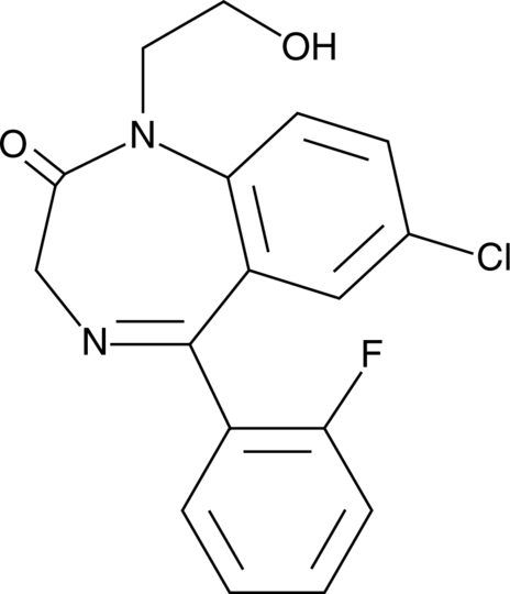 2-Hydroxyethylflurazepam (CRM) Chemical Structure