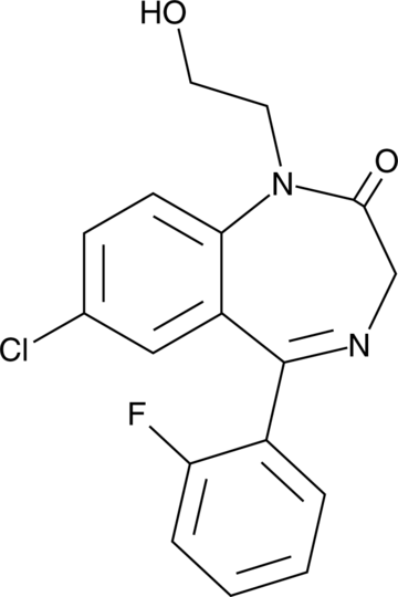 2-Hydroxyethylflurazepam التركيب الكيميائي