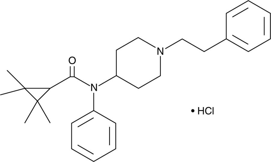 2,2,3,3-tetramethyl-Cyclopropyl fentanyl (hydrochloride) (exempt preparation) Chemical Structure