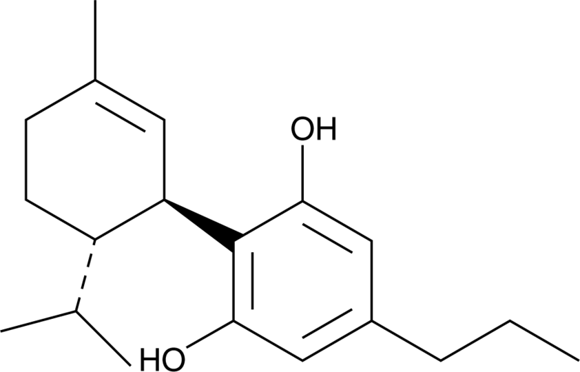 8,9-Dihydrocannabidivarin Chemical Structure