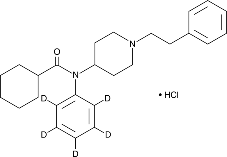 Cyclohexyl fentanyl-d5 (hydrochloride) (exempt preparation) Chemical Structure