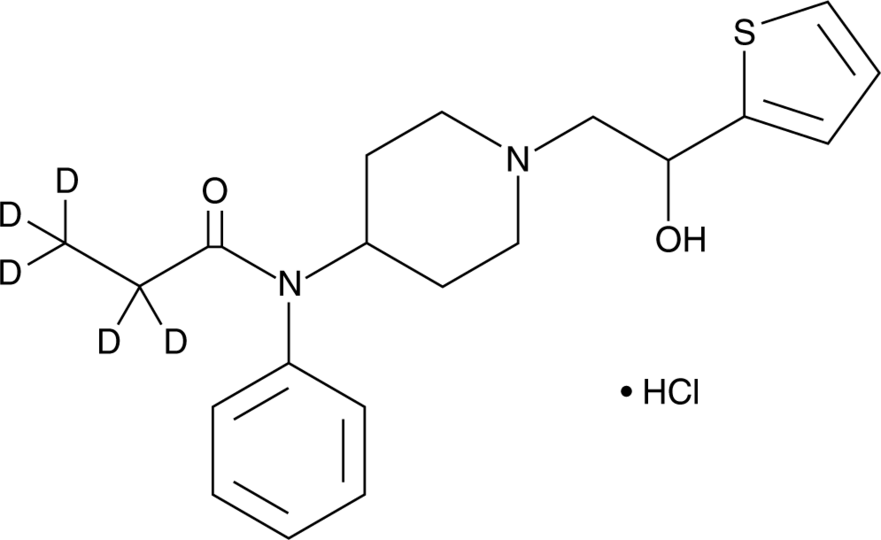 β-Hydroxythiofentanyl-d5 (hydrochloride) (exempt preparation)  Chemical Structure