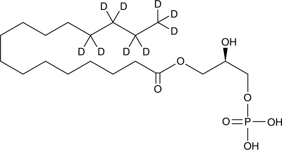 1-Palmitoyl-d9-2-hydroxy-sn-glycero-3-PA  Chemical Structure