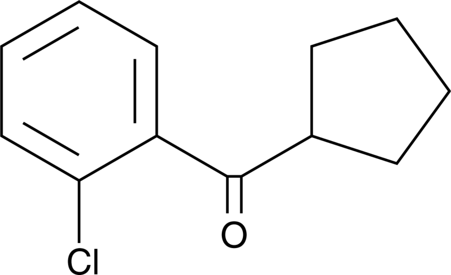 2-Chlorophenyl Cyclopentyl Ketone 化学構造