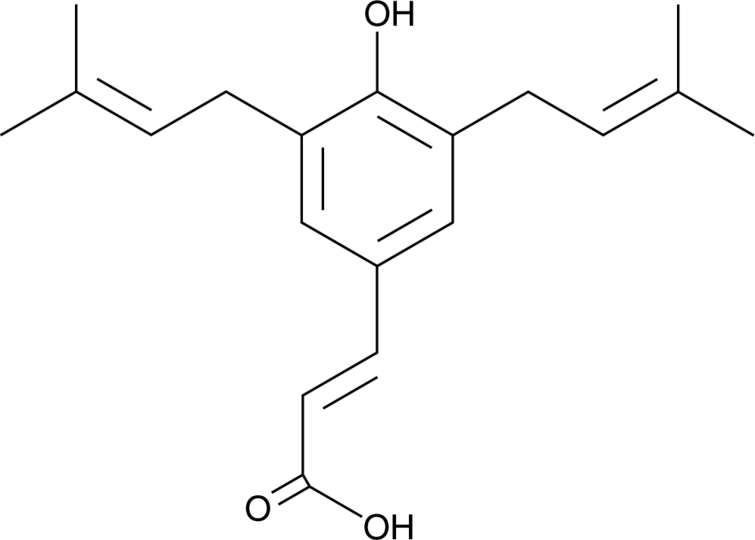 Artepillin C Chemical Structure