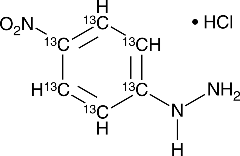 13C6-4-Nitrophenylhydrazine (hydrochloride)  Chemical Structure