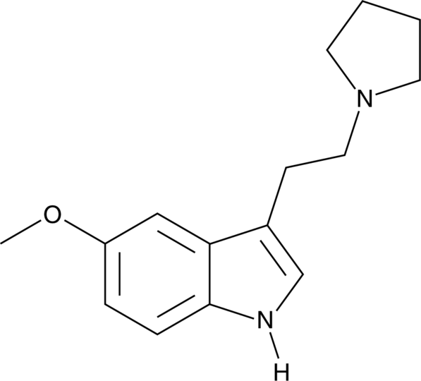 5-methoxy Pyrrolidinyltryptamine Chemische Struktur