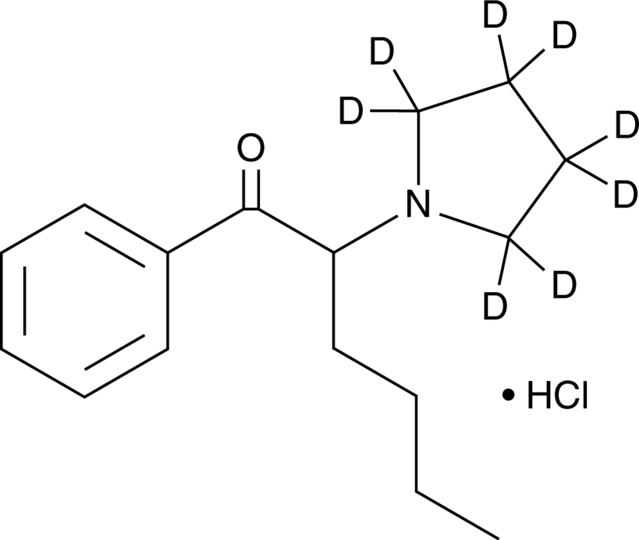 α-Pyrrolidinohexanophenone-d8 (hydrochloride) (CRM)  Chemical Structure