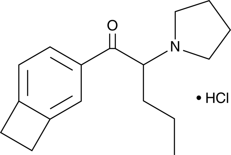 3,4-dimethylene-α-Pyrrolidinovalerophenone (hydrochloride) Chemische Struktur