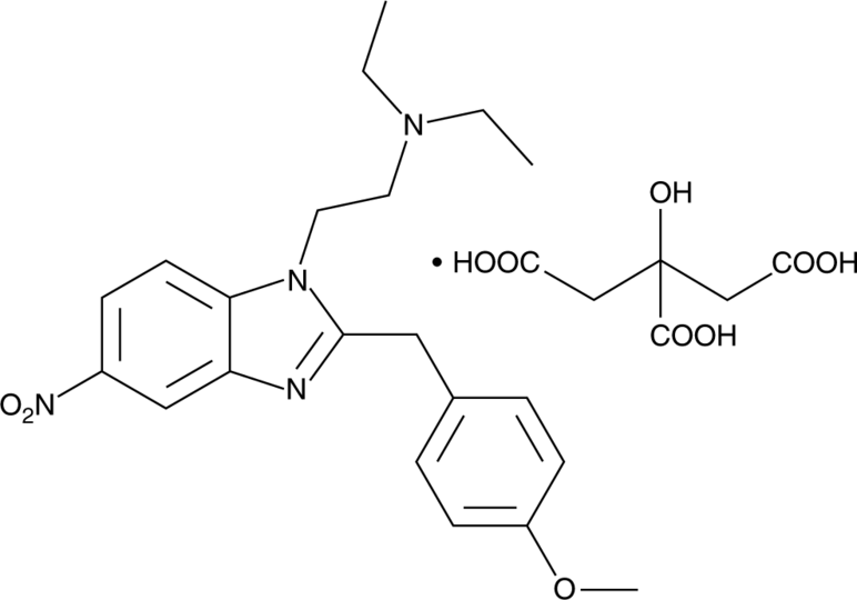 Metonitazene (citrate) (CRM) 化学構造